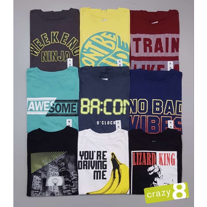 KAOS ANAK LAKI LAKI CRAZY 8