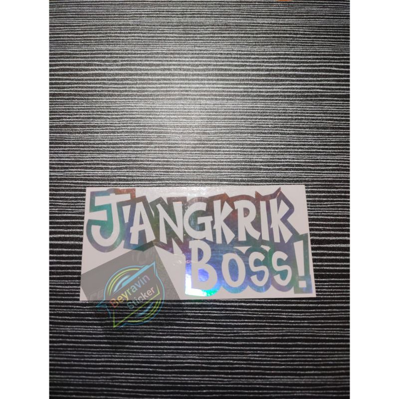 Sticker jangkrik boss cutting