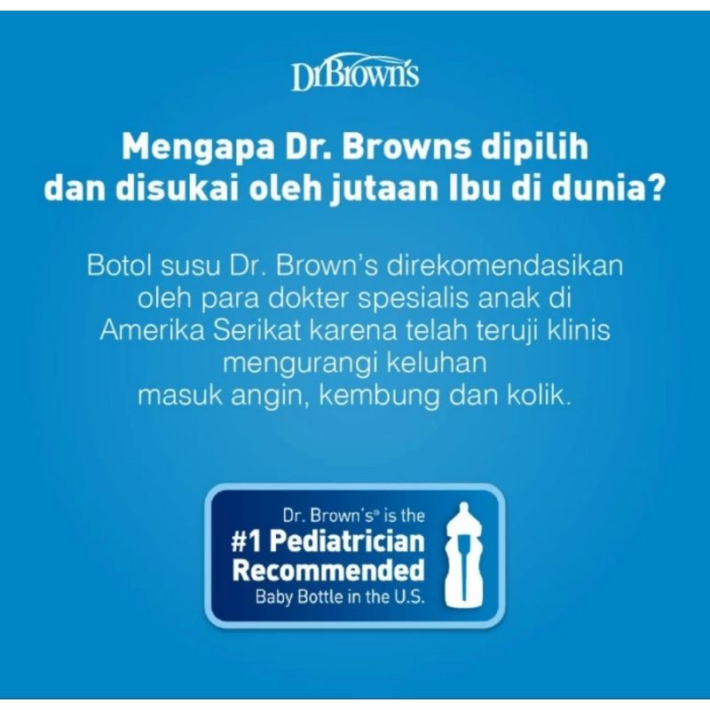 Dr.Brown's 2 oz (60 ml) PP Narrow Neck Option+ Baby Bottle/Botol Susu