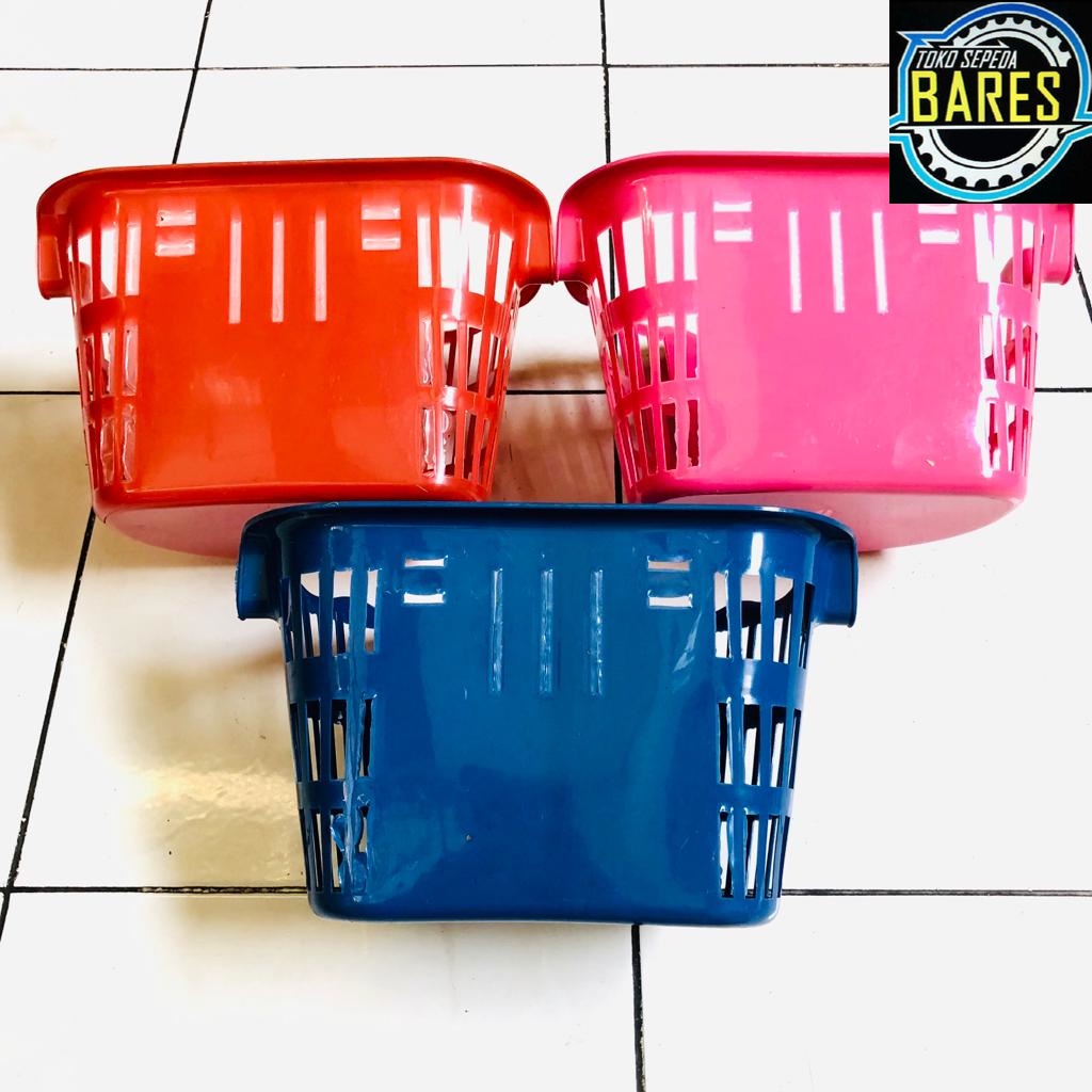 Keranjang Plastik Sepeda Mini Anak 12 / 16 / 18 Hong Yin