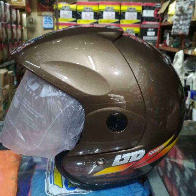 Helm LTD SPORT ORI coklat