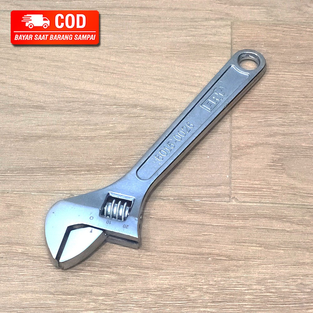 KUNCI INGGRIS ADJUSTABLE WRENCH UKURAN 8 INCH FUKUNG