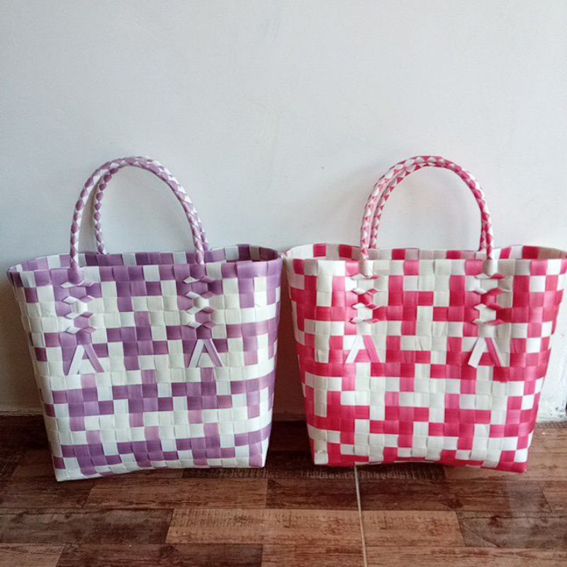 tas anyaman / tas hampers , tas ukuran sedang, tas wanita, tas cantik