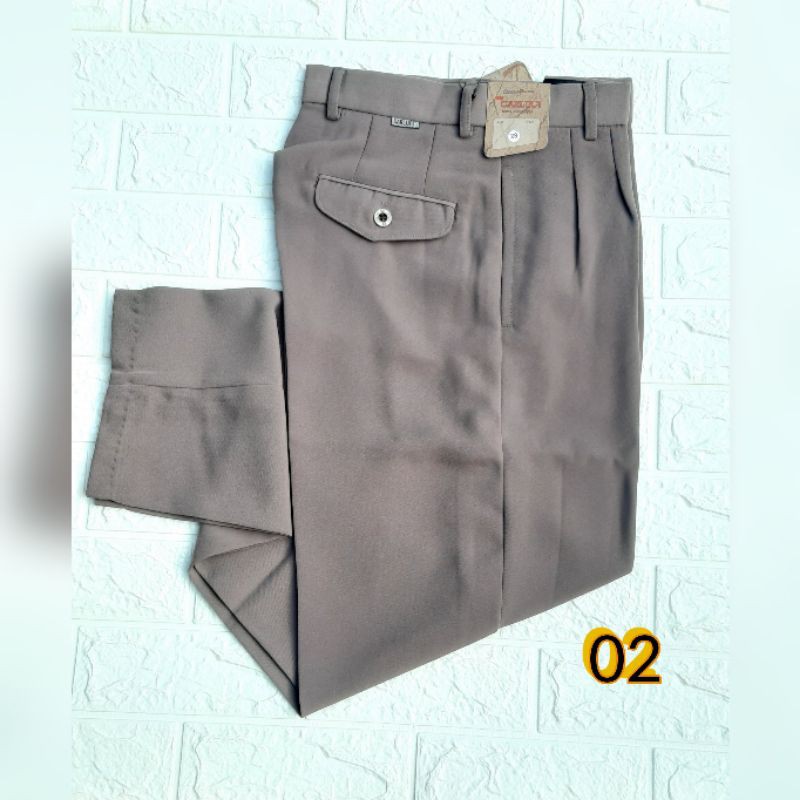 COD CELANA BAHAN REGULER KANTORAN WARNA HITAM SIZE 27 - 38