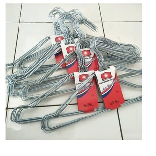 HANGER BAJU  KAWAT STAINLESS GANTUNGAN  BAJU  ISI  10 PCS 