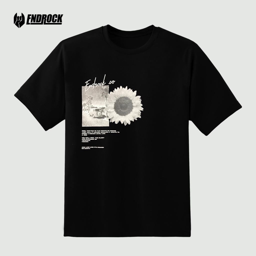 Kaos Distro Original Endrock Tema Sun flower