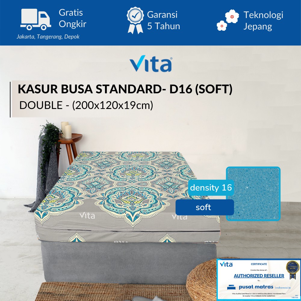 KASUR BUSA VITA (200x120x19cm) - STANDARD - JAPAN QUALITY