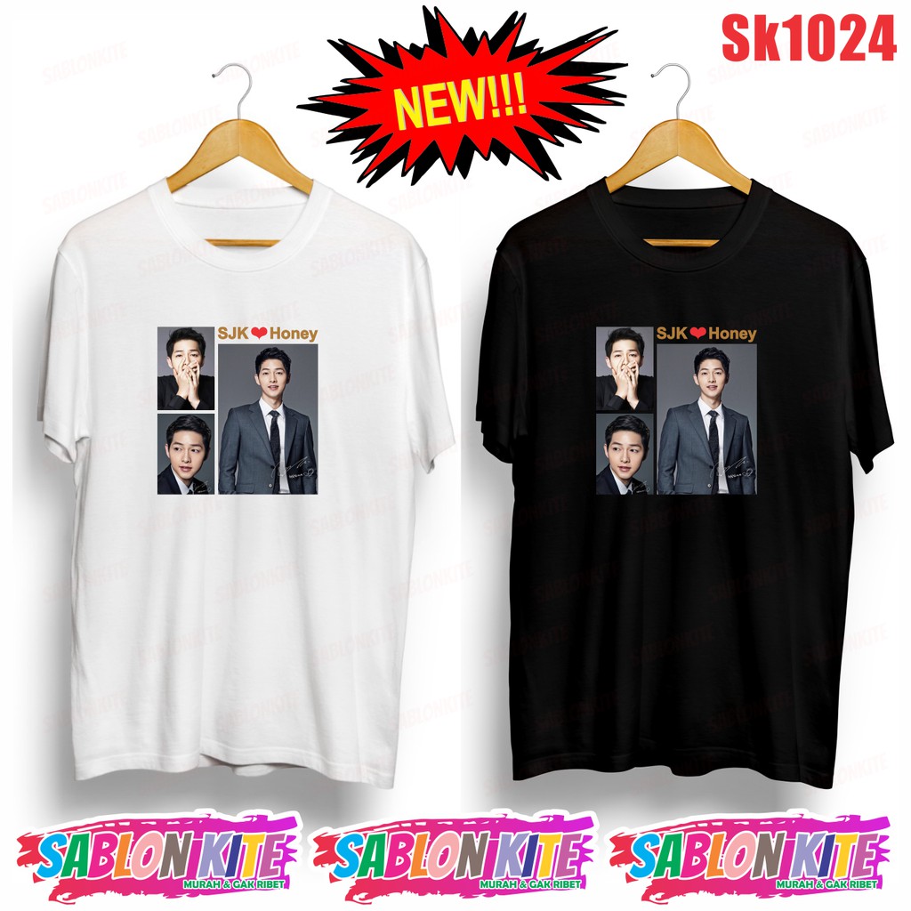 MURAH!!! KAOS SONG JOONG KI VICENZO SK1024 DRAKOR ADA 4 WARNA UNISEX COMBED 30S