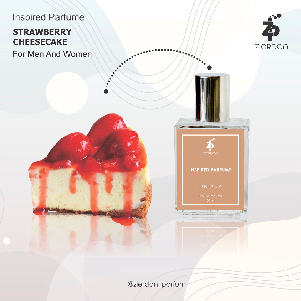 Zierdan Inspired Parfum Strawberry Cheesecake Parfume Farfum Minyak Wangi Tahan Lama Pria &amp; Wanita Unisex