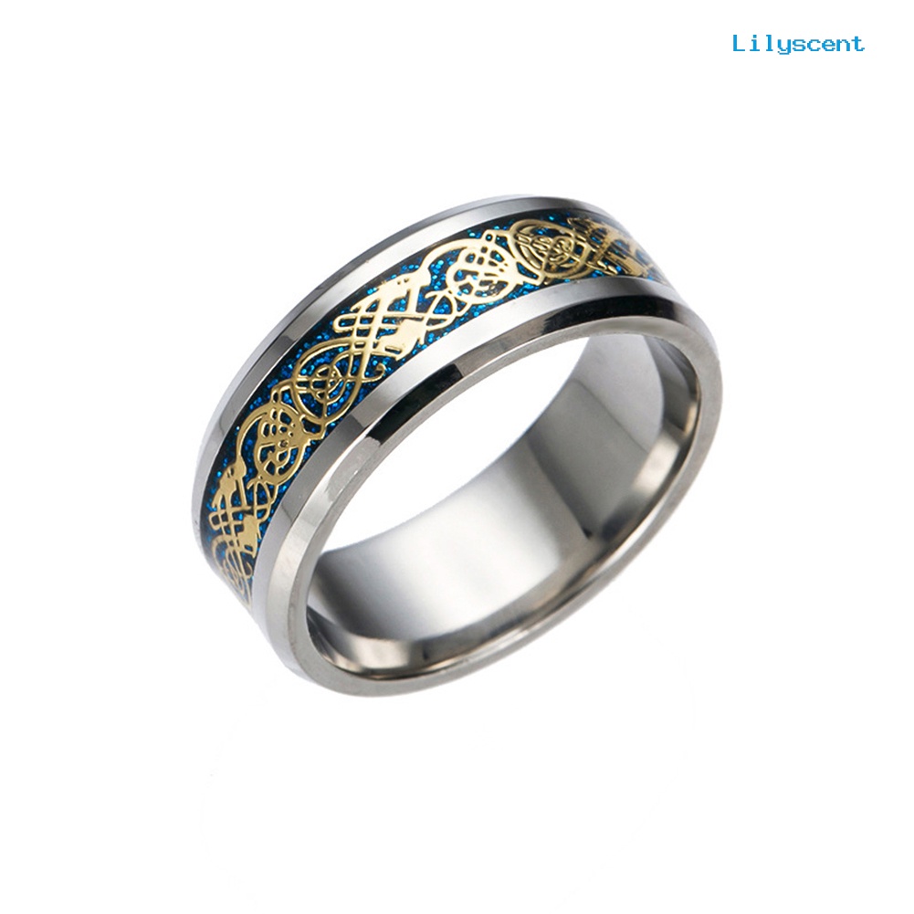 Ls Cincin Pria Bahan Titanium Steel Permukaan Halus Untuk Pernikahan