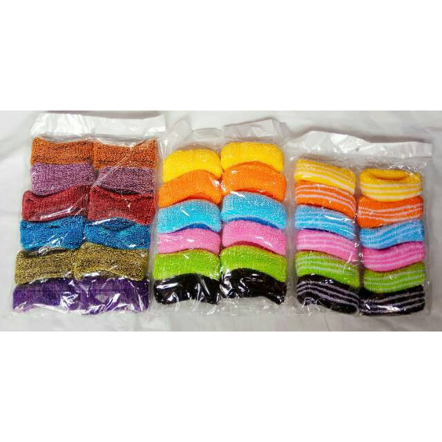 Ikat rambut /tali rambut /donat isi 12 pcs