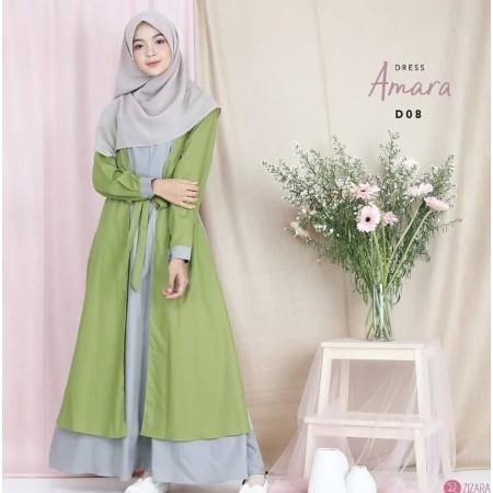 BIG SALE 2020>NISA SABYAN Gamis Modern Busana Muslim Wanita Terbaru AUDREY Ori amara Dress kekinian