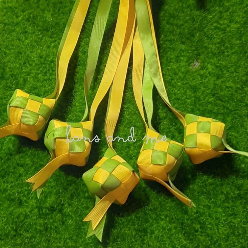 

Ketupat Hias Idul Fitri Pita Grosgrain 5cm