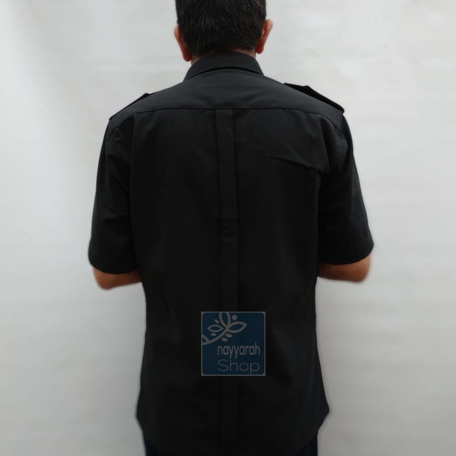 Baju Seragam Safari Security Satpam Driver Sopir Bahan Semi Wool Shopee Indonesia