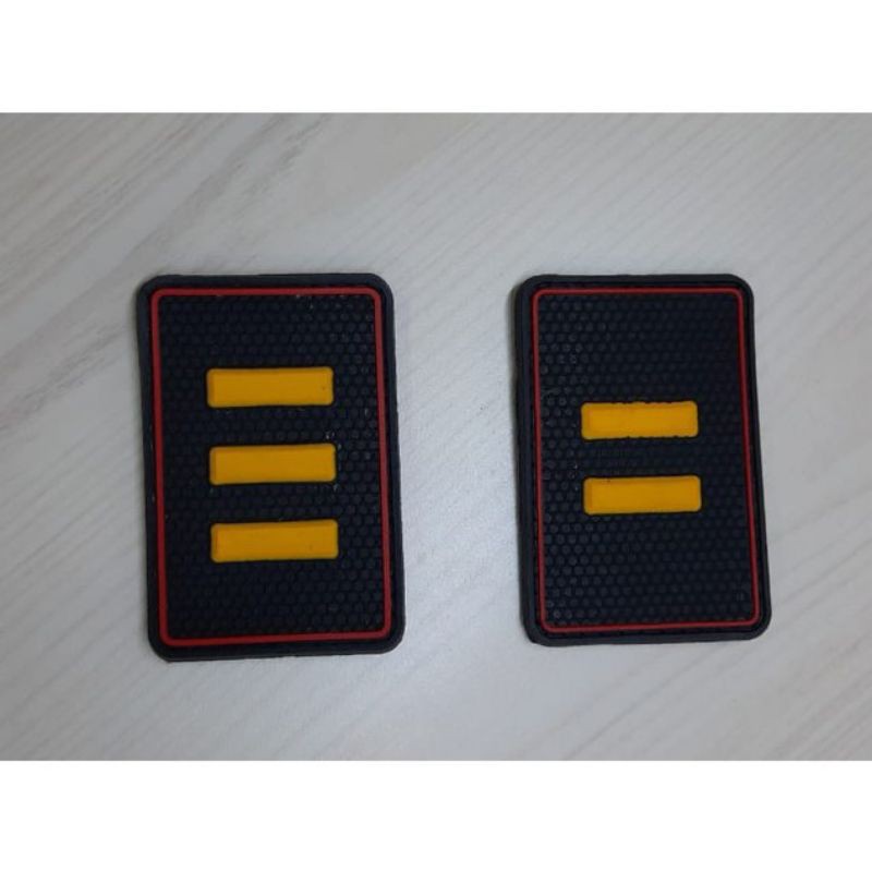 patch rubber tanda pangkat