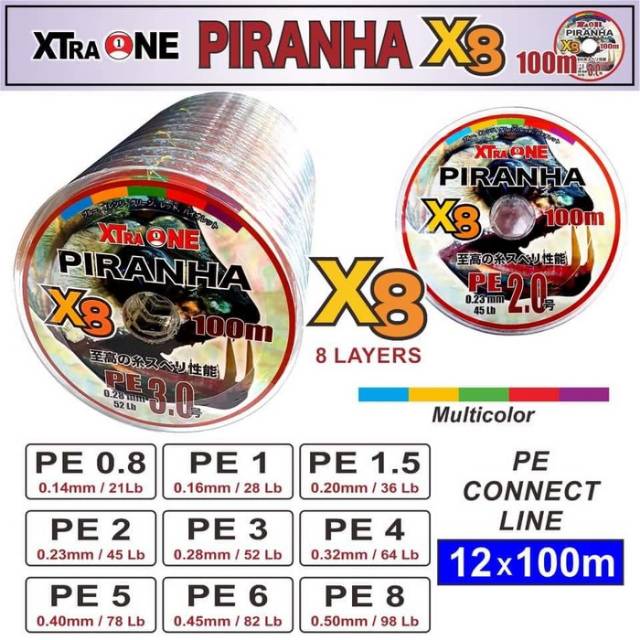 PE. KENZI PIRANHA X8 (MULTICOLOR)