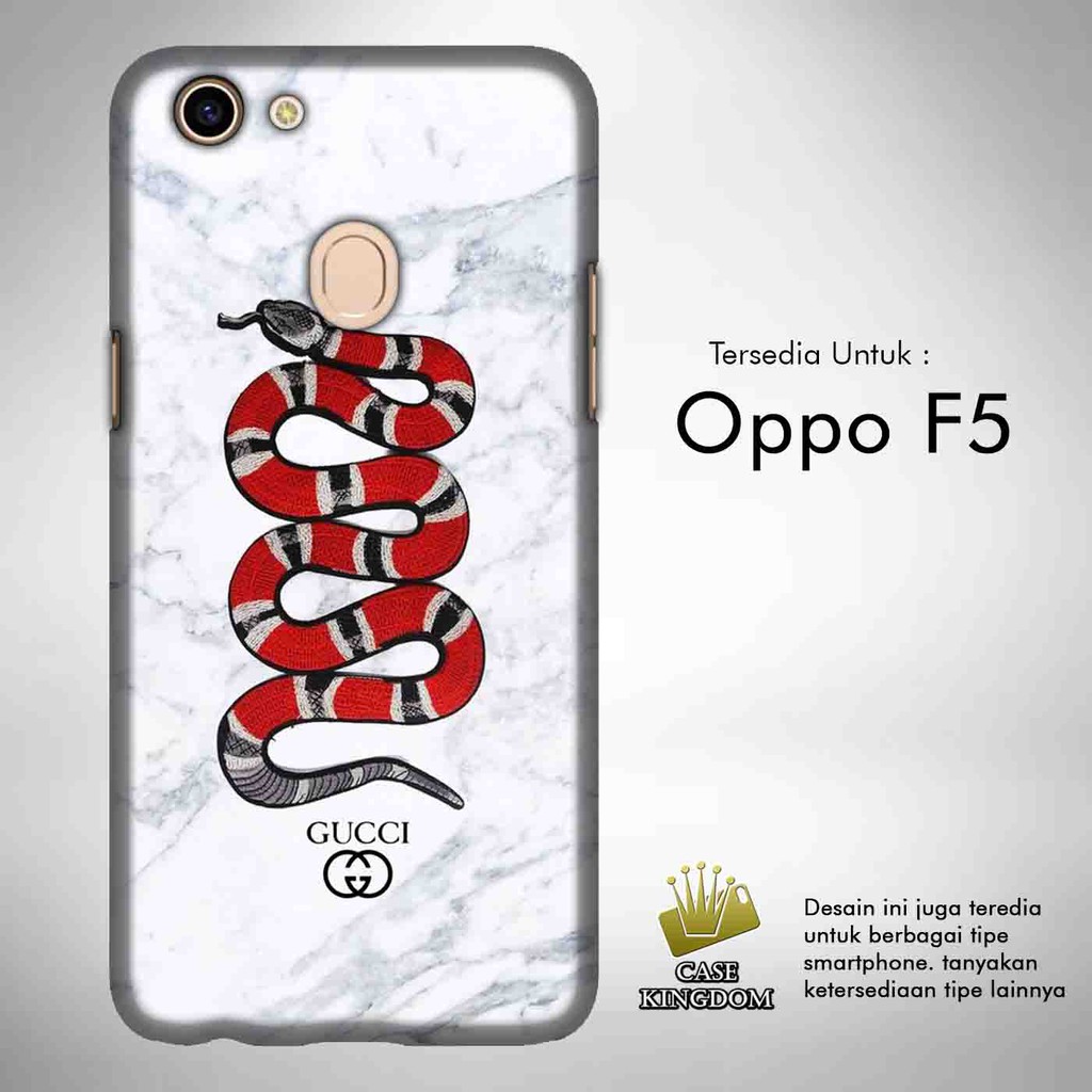 Fashion Gucci 2 Casing Custom Oppo F5 Case Cover