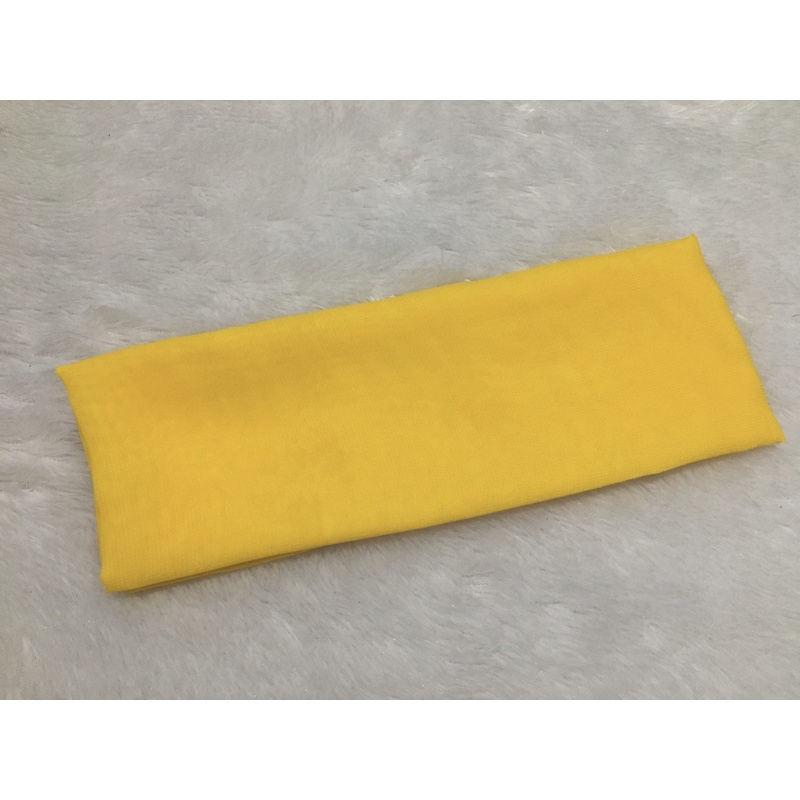 Selendang Sifon Halus / Selendang Chiffon Bali / Senteng Bali (2,4 meter)-Kuning