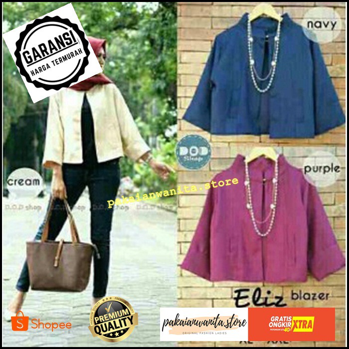 PROMO//KEMEJA CRINKLE AIRFLOW/KEMEJA WANITA/ KEMEJA BLOUSE WANITA - JENICE korean MURAH MODERN Blaze