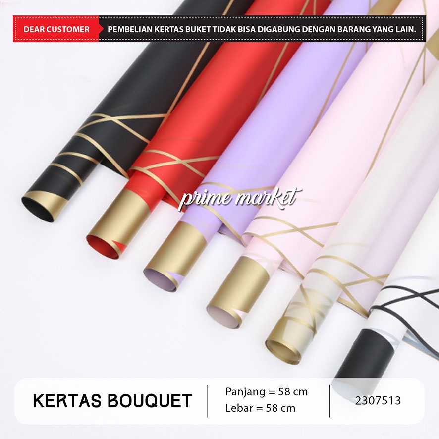 

Kertas Buket Bunga / Kertas Cellophane / Kertas Bunga Buket Motif Garis / Flower Wrapping (2307513)