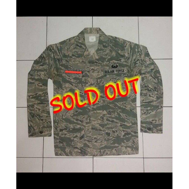 Coat BDU USAF Issue Us Army Second not Kemeja Woodland