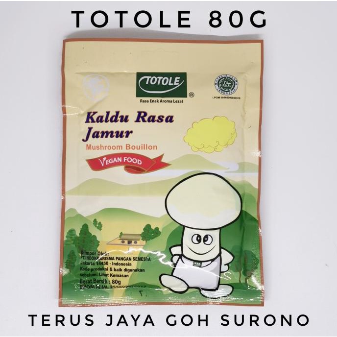 

Kaldu Jamur Totole Granulated Mushroom Ukuran 80G