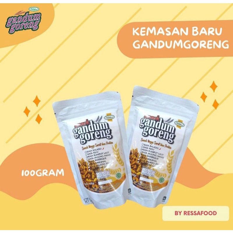 

gandum goreng 100g pesenan khusus reseller 20 pcs