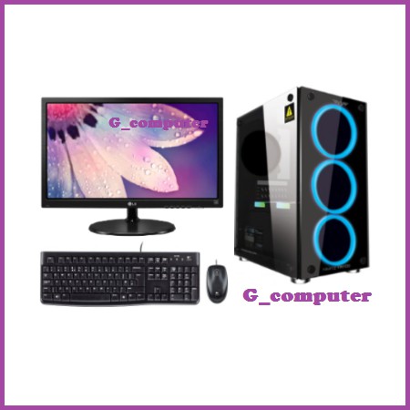 PC Gaming AMD Ryzen 5 3400G Feat Asrock A320M Include Led 19 Inch