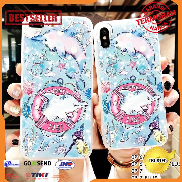 CASE HP IPHONE 6 6S 6 PLUS 6S PLUS 7 7 PLUS DOLPHIN SOFT CASE CASING