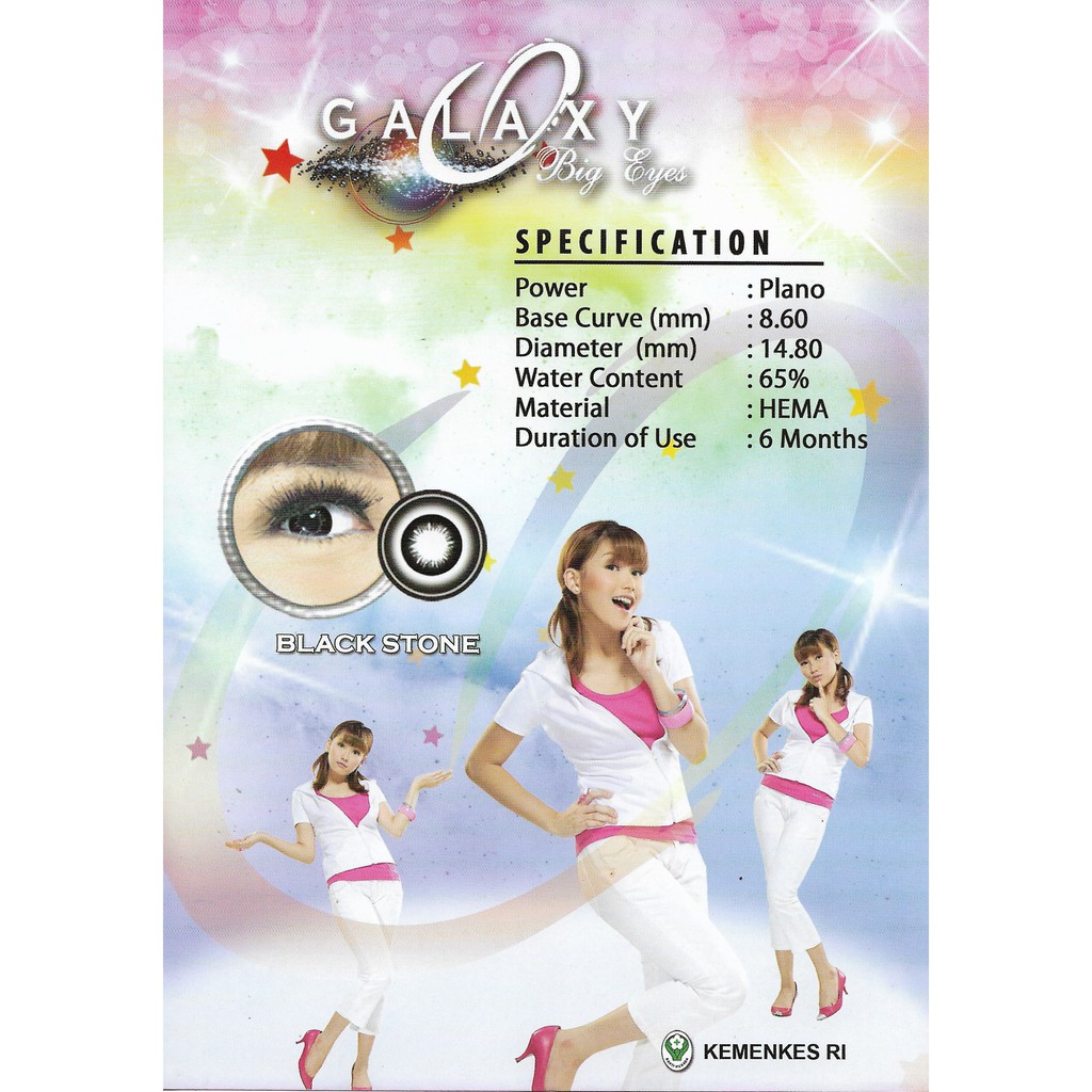 Softlens Galaxy Black (Hanya Hitam)