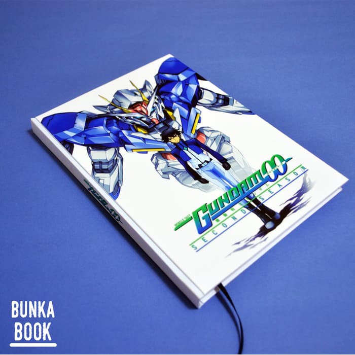

Stok Ready Note Book Gundam OO Hardcover A5 Limited