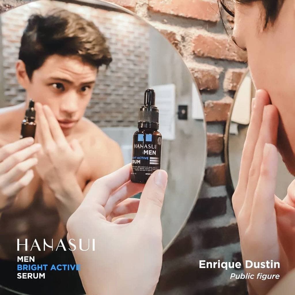 SKINCARE VIRAL PRIA!!! 2in1 Paket Skincare BPOM Hanasui Men Bright Active Serum Pemutih Kulit Wajah Ampuh Permanen Cream Pemutih Kulit Wajah Penghilang Jerawat Pria Sabun Pemutih Kulit Wajah Pria BPOM Cepat Halal Pemutih Kulit Wajah Glowing Cepat Pria