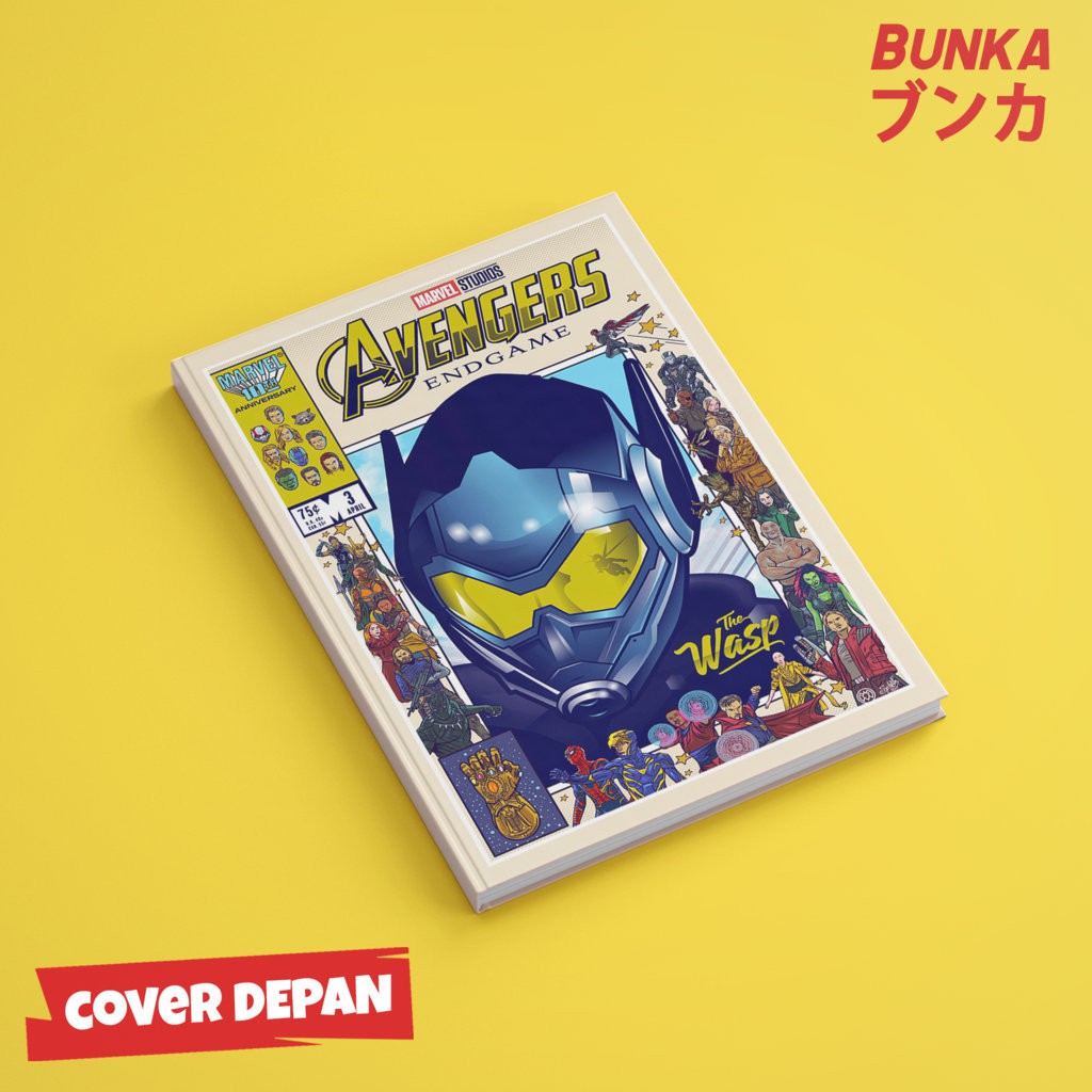 

Notebook Hardcover Marvel Avengers The Wasp Ukuran A5 Buku Tulis Catatan Note Agenda Planner Jurnal Notebook Gift Couple