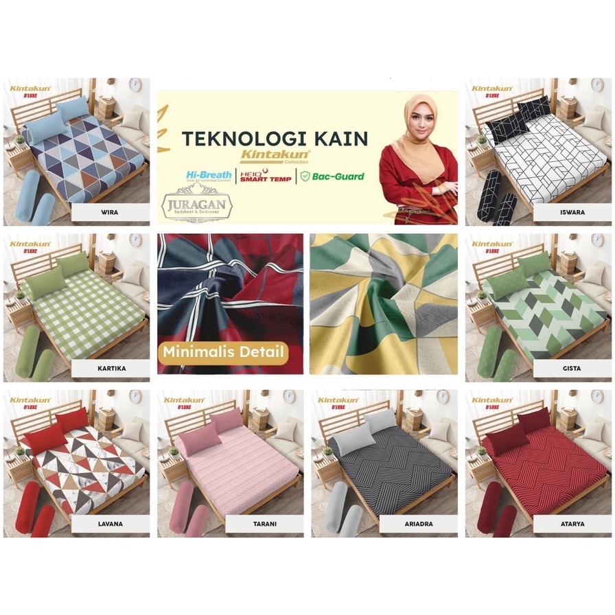 Kintakun Sprei Tinggi 25 Queen Size 140X200 145X200 150X200 155X200 TINGGI 30 Motif Minimalis