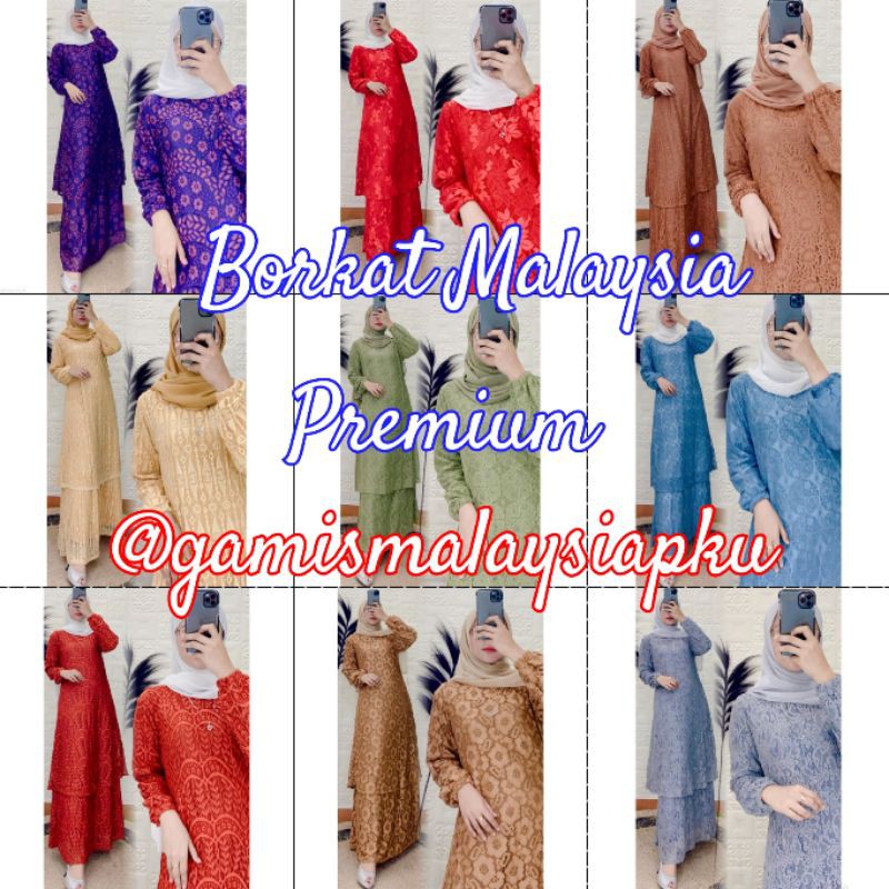 Gamis Malaysia Borkat Premium