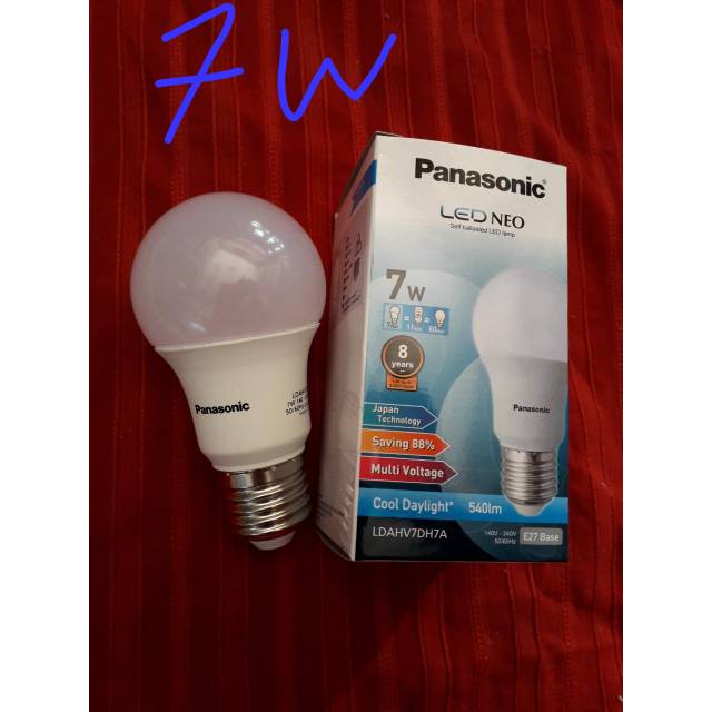 Lampu led 7w panasonic 7w 7watt