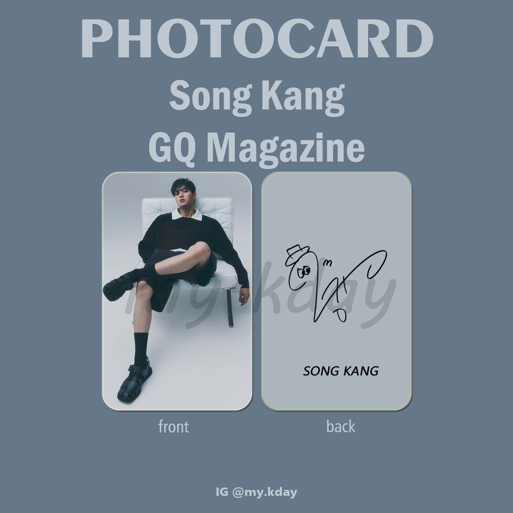PCA-0056, Unofficial Photocard Song Kang GQ Magazine 2 sisi