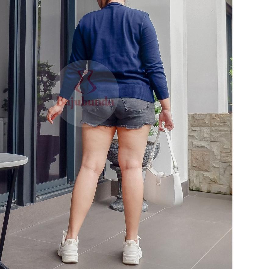 ✳ CARDIGAN RAJUT BIG SIZE LD 110 - 120 WANITA / KARDIGAN WANITA JUMBO / LUARAN PLUS SIZE BAJUBUNDA ☀