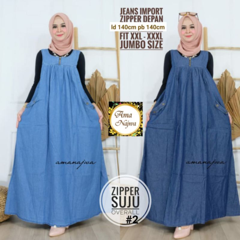 SUJU Overall Super JUMBO/ Jeans wash motif/ Ld 140 Pj 140