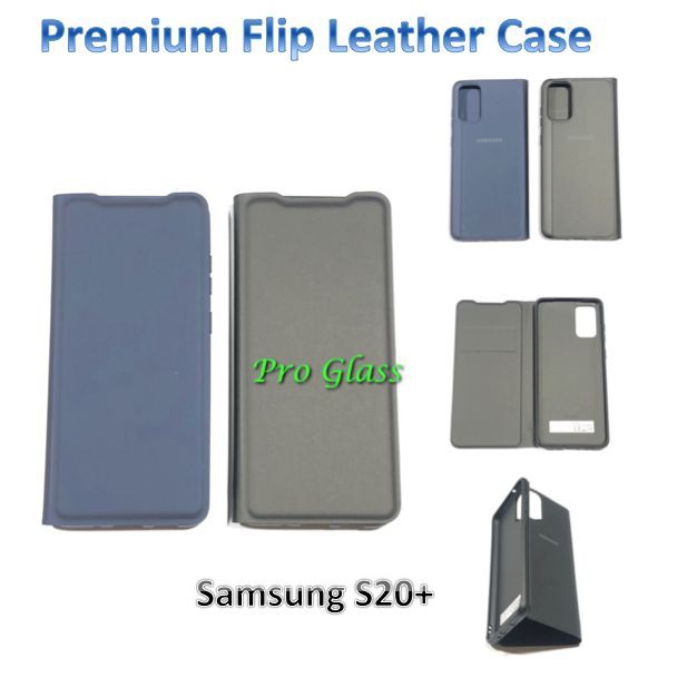 Samsung S20 / S20 PLUS S20+ / S20 ULTRA Premium Leather Flip Case Cover Standing View