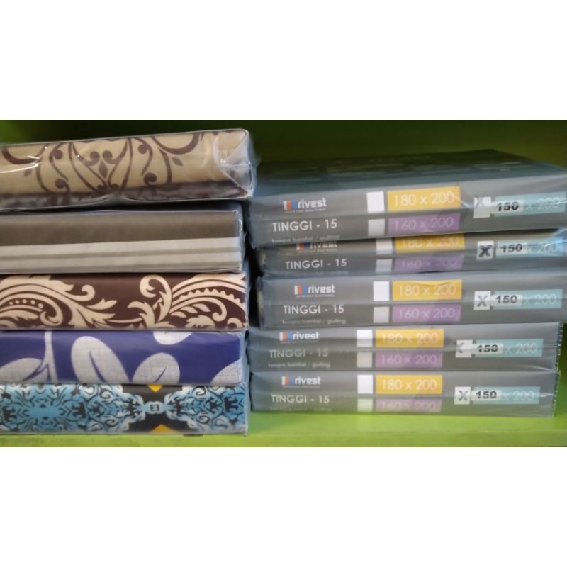 sarung kasur sprei resleting seprai resleting rivest 150x200 150x200x15 150×200