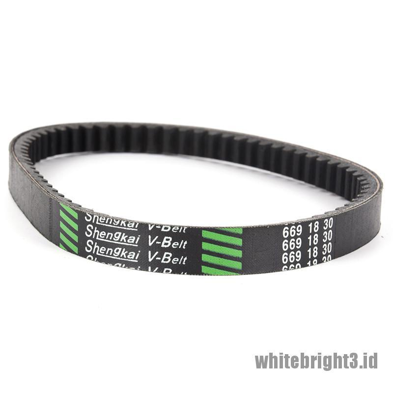 &lt; White3 &gt; Drive Belt 669 18 30 Scooter Moped 49cc 50cc Go Kart GY6 CVT Untuk TAOTAO