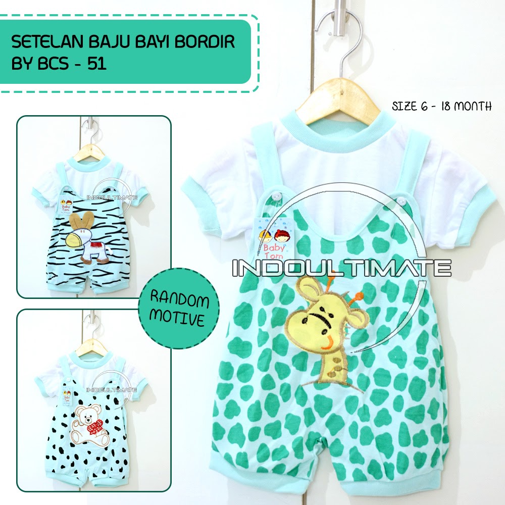 BABY TOM Setelan Baju 3bln-2th Bayi laki laki Perempuan baju stelan pakaian kaos bayi newborn BCS-51