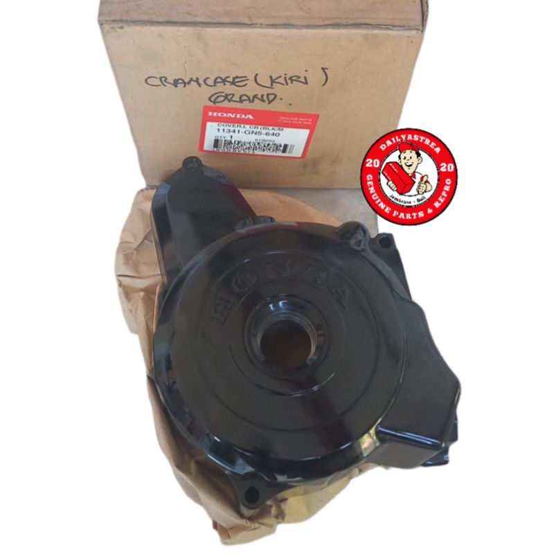 COVER TUTUP BLOK BLOCK MESIN MAGNET KIRI HITAM HONDA ASTREA GRAND ORIGINAL ORI 11341-GN5-640