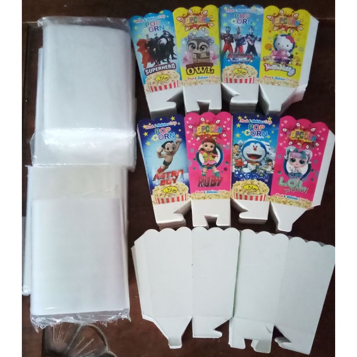 

KOTAK POPCORN 9X5 DAN PLASTIK 11x30
