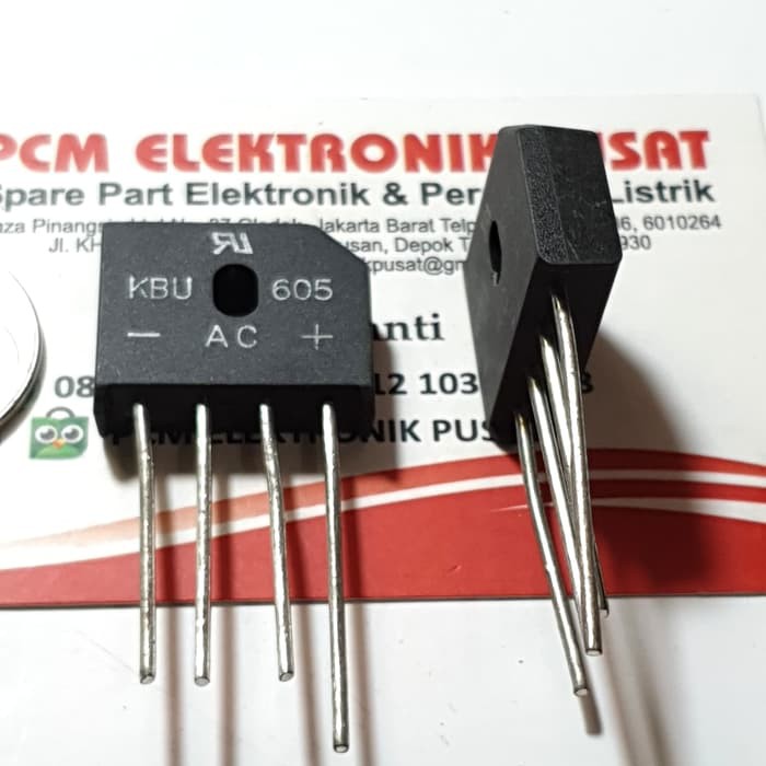 New Dioda sisir KBU605 6A 500 volt tebal