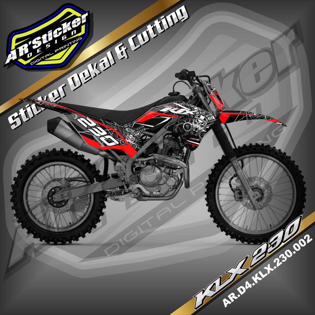 Decal KLX 230 Full Body, Stiker Dekal KLX 230 Full Body (Kode 002)
