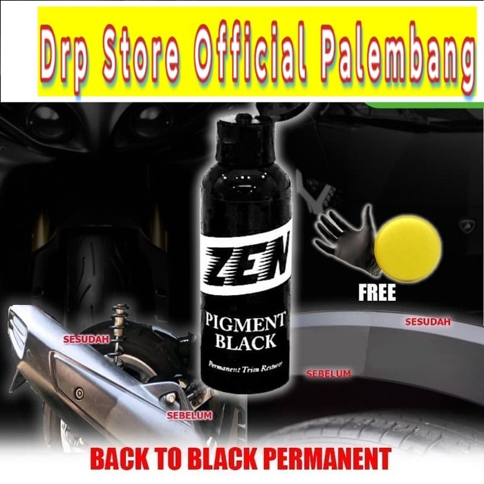 Zen trim restorer Obat Pigment Black Penghitam Plastik Efek Talas Wax