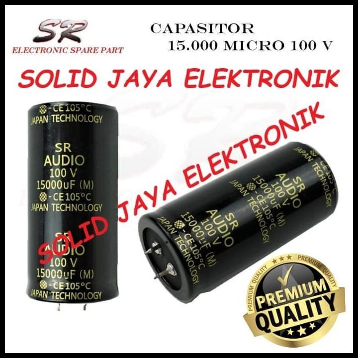 Capasitor Elco Sr Audio 15000 Uf 100 V Elko 15000Uf 100V Mikro Asli
