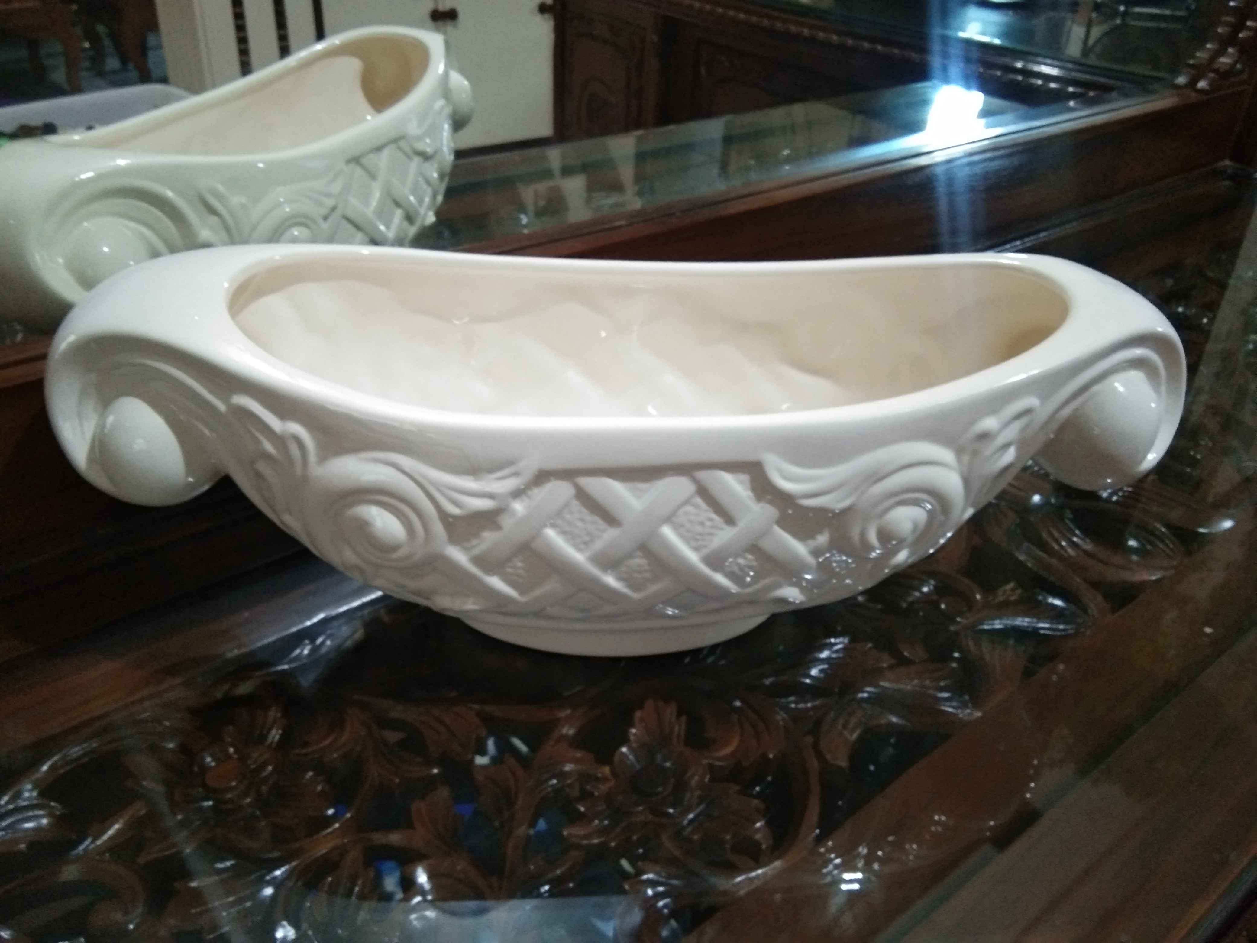 Vase Oval Kapal L - Vas Bunga - Pot Tanaman - Dekorasi Taman - Hiasan Murah